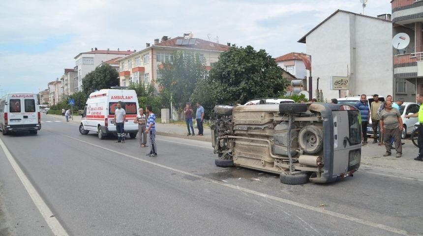 Emniyet kemeri sayesinde burnu bile kanamadı