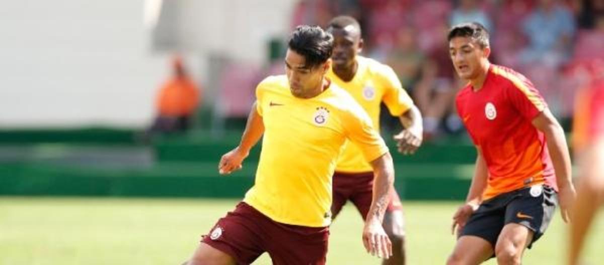Galatasaray'da &ccedil;ift kale ma&ccedil;ta Falcao'dan 2 gol