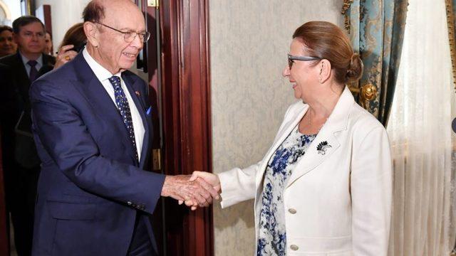 Bakan Pekcan, ABD'li mevkidaşı ROSS ile görüştü 