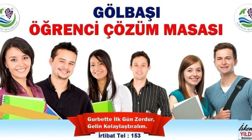 G&ouml;lbaşı Belediyesi b&uuml;nyesinde &ouml;ğrenci &ccedil;&ouml;z&uuml;m masası kuruldu