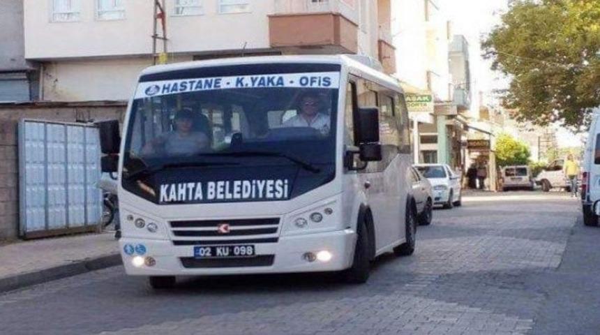 İlk ders günü Kahta Belediyesi araçları ücretsiz ulaşım hizmeti verecek