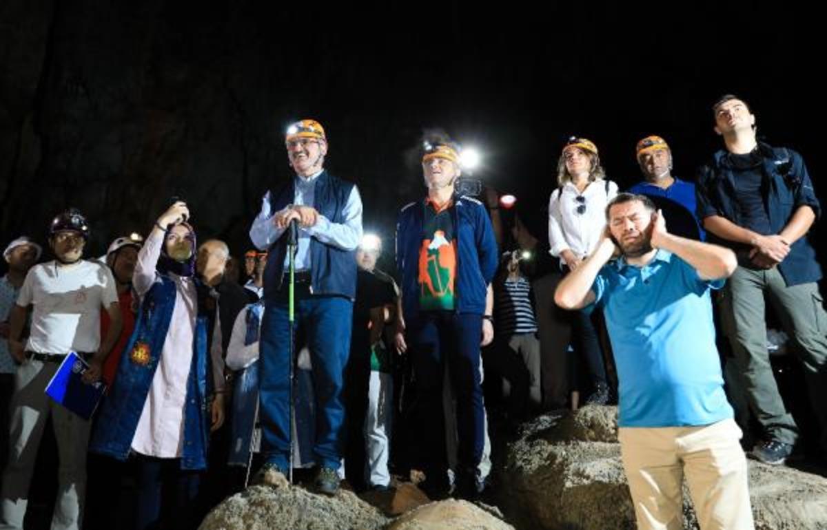 Antalya'da Vali istedi, 30 milyon yıllık mağarada ezan okundu