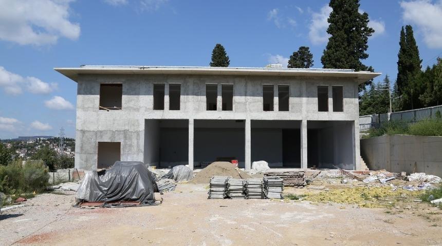 Bağ&ccedil;eşme itfaiye binasının kaba inşaatı tamamlandı