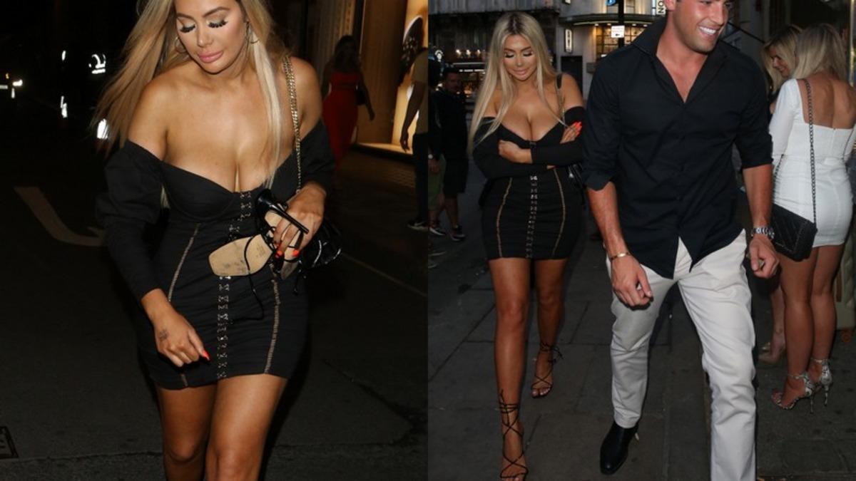 Lauren Goodger dekoltesiyle olay oldu!