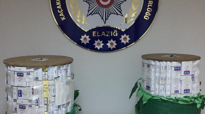 Elazığ&rsquo;da bin adet ka&ccedil;ak sigara ele ge&ccedil;irildi