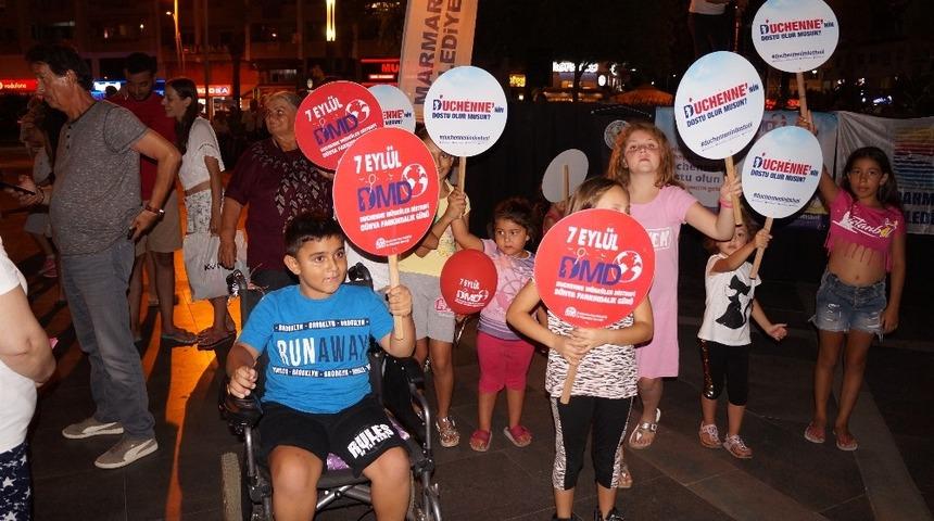 Marmaris&rsquo;te DMD hastalığına dikkat &ccedil;ekildi