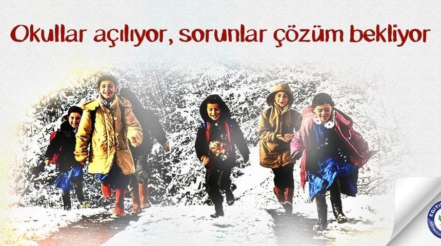 Eğitim Bir-Sen: "Okullar açılıyor, sorunlar çözüm bekliyor”