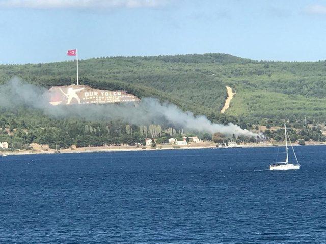 Çanakkale’de orman yangını