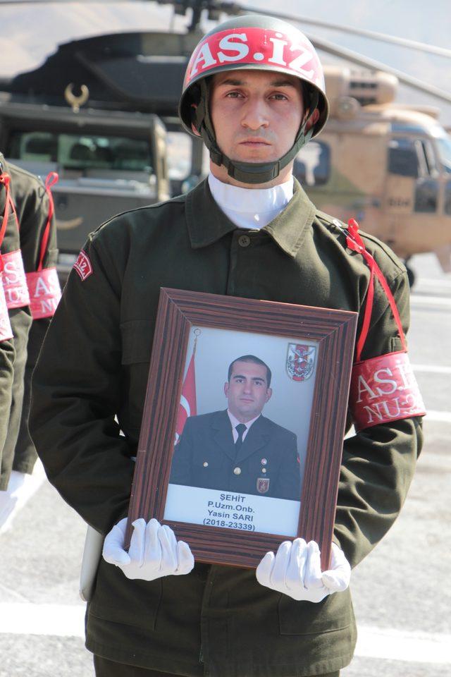 Şehit Uzman Onbaşı Sarı, törenle memleketine uğurlandı