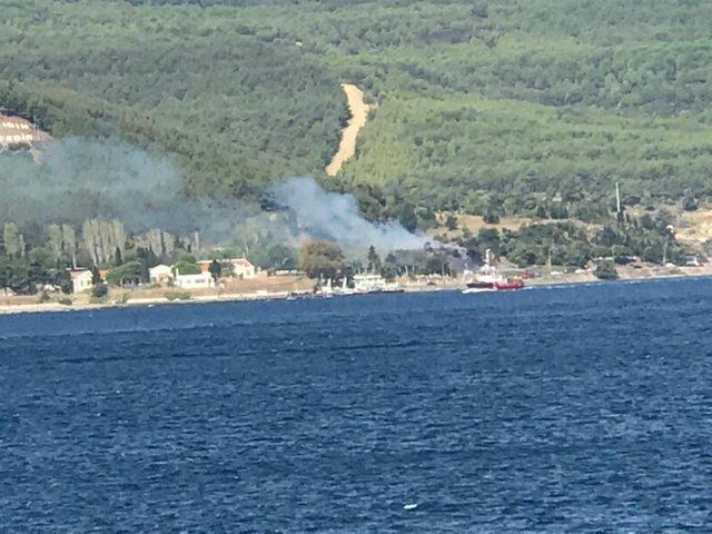 Çanakkale’de orman yangını söndürüldü