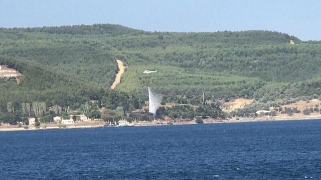 Çanakkale’de orman yangını söndürüldü