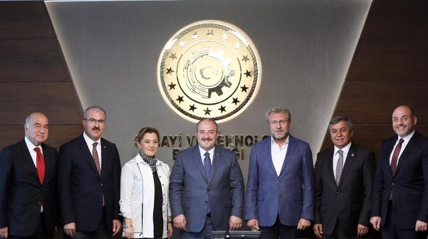 K&uuml;tahya heyetinden Bakan Varank&rsquo;a ziyaret