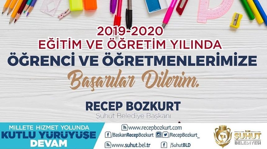 Başkan Recep Bozkurt’tan yeni eğitim öğretim yılı mesajı