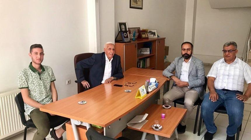 Rekt&ouml;r Şevli&rsquo;den hayırsever iş insanı Haydaroğlu&rsquo;na ziyaret