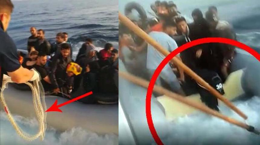 Sahil Güvenlik Komutanlığı'ndan 'göçmen botuna müdahale' açıklaması