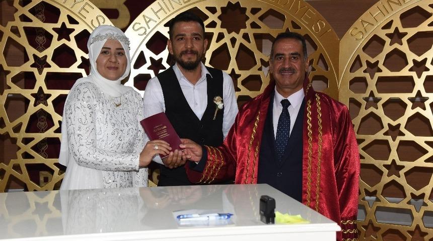 Şahinbey’de 99 çift 09.09.2019’da mutluluğa ’evet" dedi