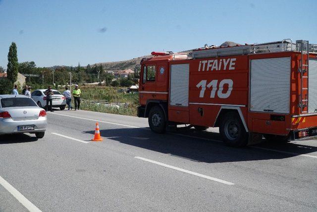 20 ton LPG ile takla atan tanker boşaltılacak