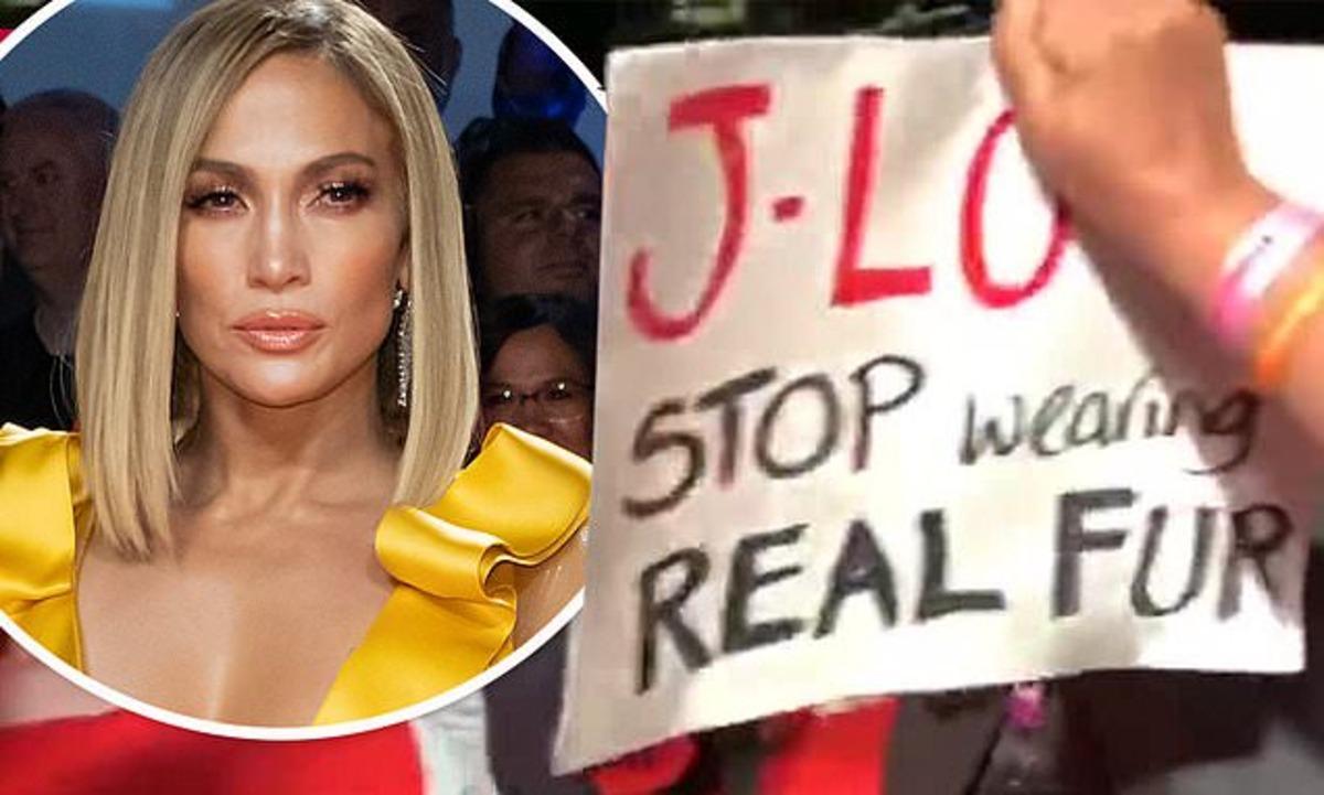 Jennifer Lopez, Hustlers filminin galasında protesto edildi