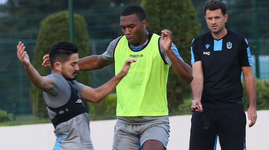 Trabzonspor taraftarı Daniel Sturridge dansını iple &ccedil;ekiyor