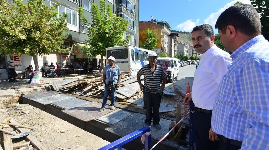 Tokat Belediyesi o caddeyi baştan sona yeniledi