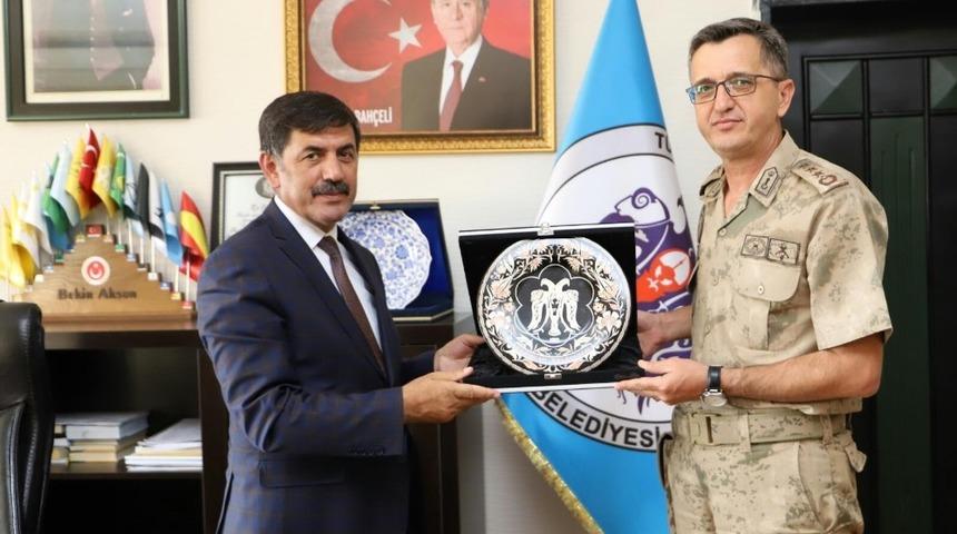 İl Jandarma Komutanı Altıntaş&rsquo;tan Başkan Aksun&rsquo;a ziyaret