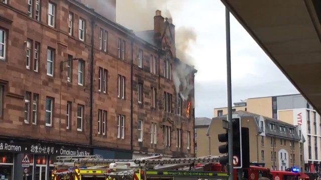 İskoçya’da gaz patlaması sonucu yangın