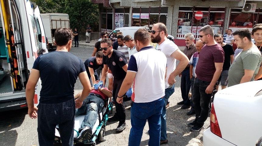Tekirdağ&rsquo;da motosiklet kazası: 1 yaralı