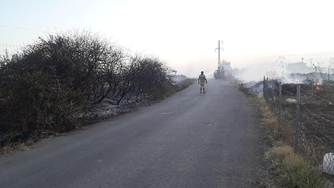 Sigara izmariti otluk alanı yaktı