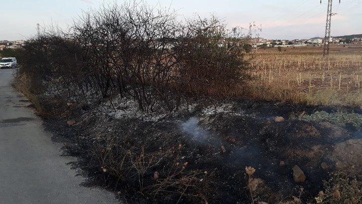 Sigara izmariti otluk alanı yaktı G4