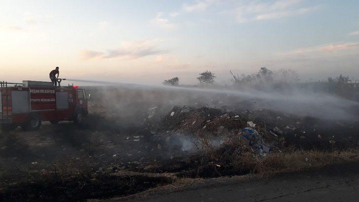 Sigara izmariti otluk alanı yaktı G5