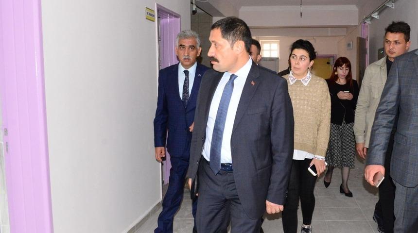 Vali Masatlı, okullarda incelemelerde bulundu