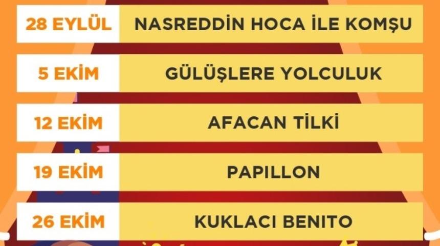 &Ccedil;ocuk Tiyatroları 41 Burda&rsquo;da Devam Ediyor