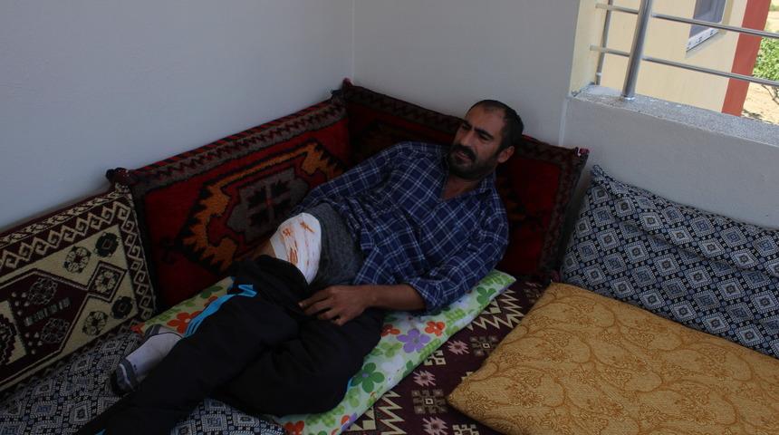 Cebinde patlayan telefon bacağını yaraladı