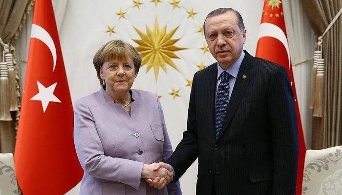 Cumhurbaşkanı Erdoğan Angela Merkel ile görüştü