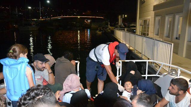 Kuşadası’nda 13’ü çocuk 45 düzensiz göçmen yakalandı