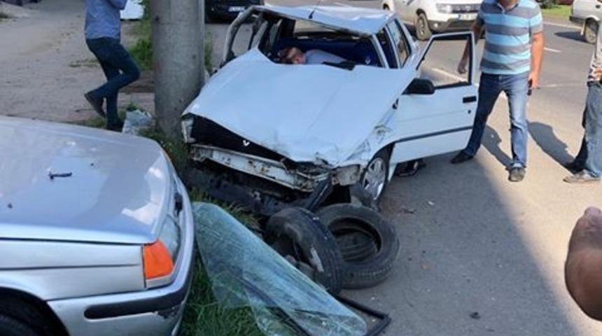 Fatsa&rsquo;da zincirleme trafik kazası: 2 yaralı