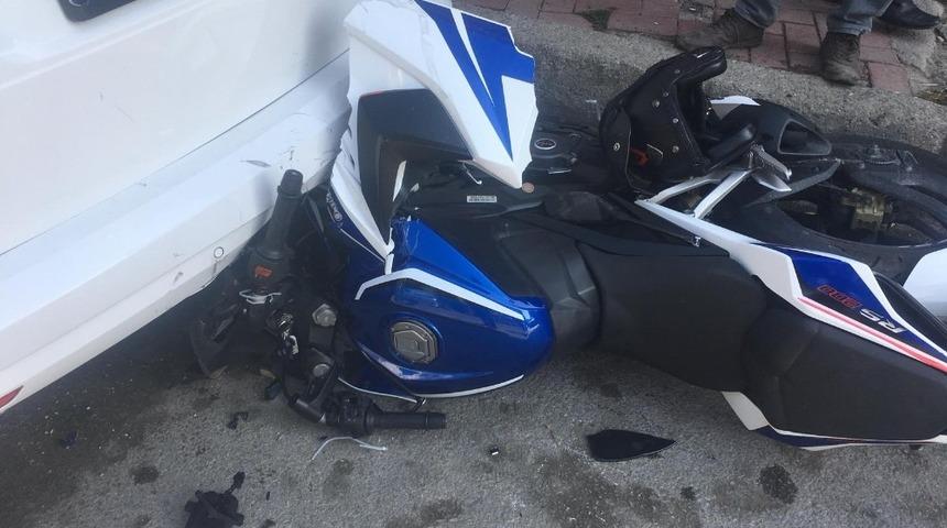 Boyabat&rsquo;ta motosiklet kazası: 1 yaralı
