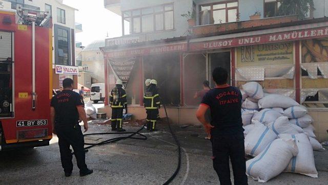 Gölcük’te fırında çıkan yangın korkuttu