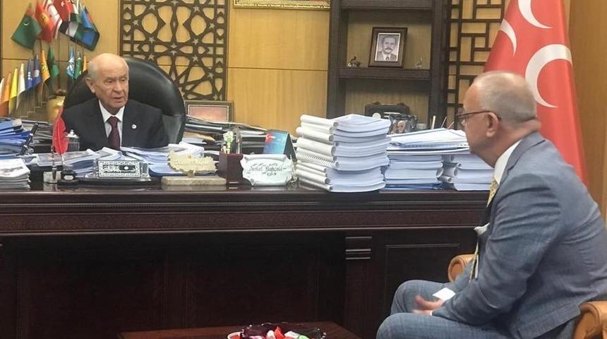 Başkan Ergün MHP Lideri Bahçeli’yi ziyaret etti
