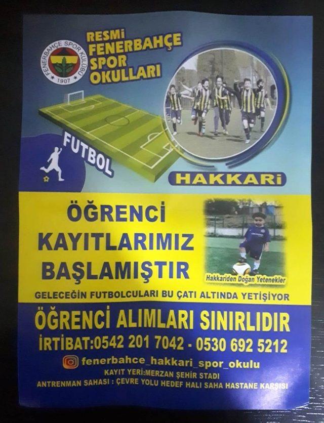 Hakkari’de Fenerbahçe futbol okulu açıldı