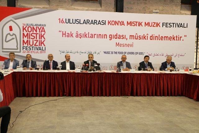 Konya’da 16. Uluslararası Mistik Müzik Festivali başlıyor