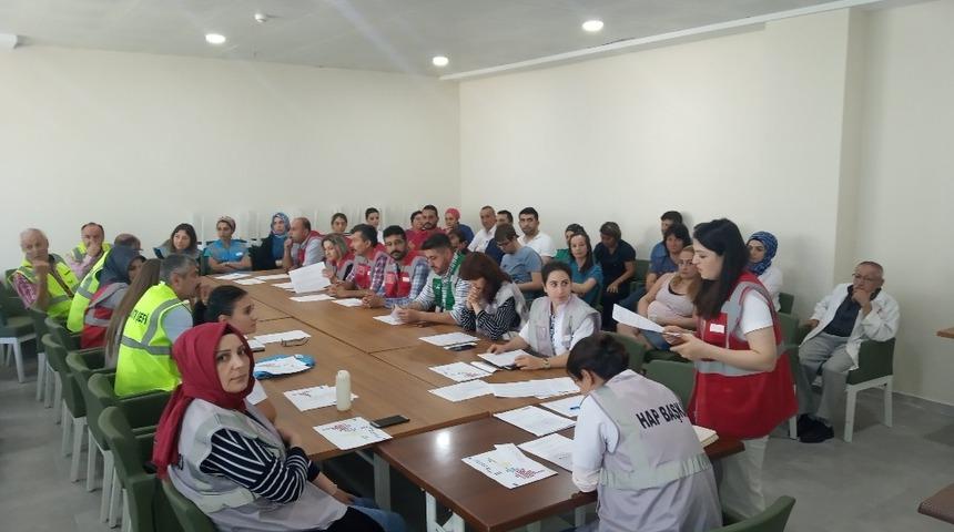 Boyabat Devlet Hastanesinde yangın eğitimi