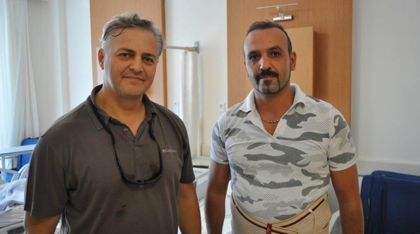 Topallayarak geldiği hastanede sağlığına kavuştu