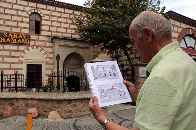 Osmanlı başkentlerindeki tarihi  karakalem  ile &ccedil;iziyor 2