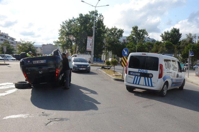 Ordu’da trafik kazası: 2 yaralı