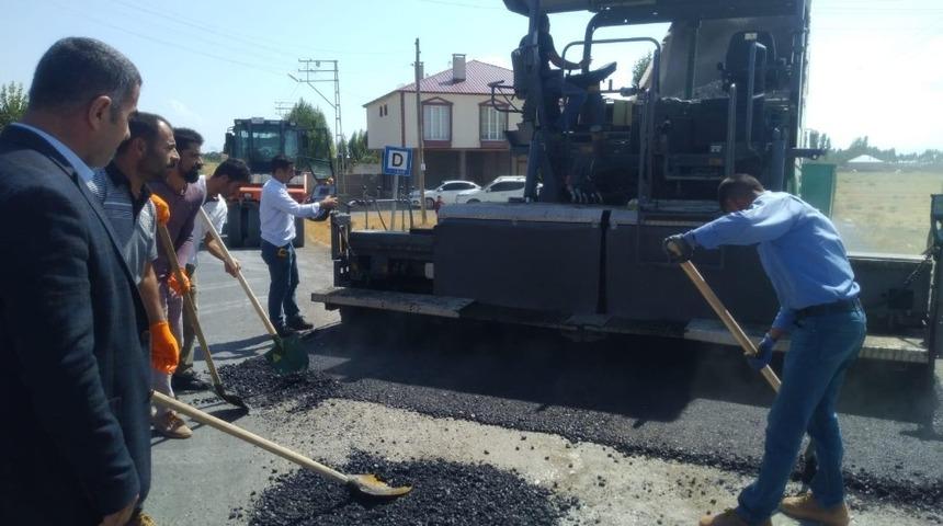 Erciş Belediyesinden asfaltlama çalışması
