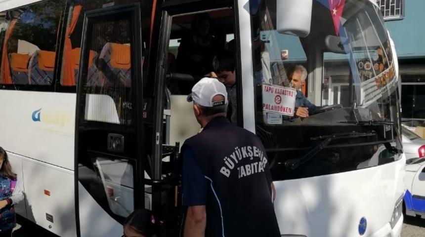 Büyükşehir’den öğrenci servislerine denetim