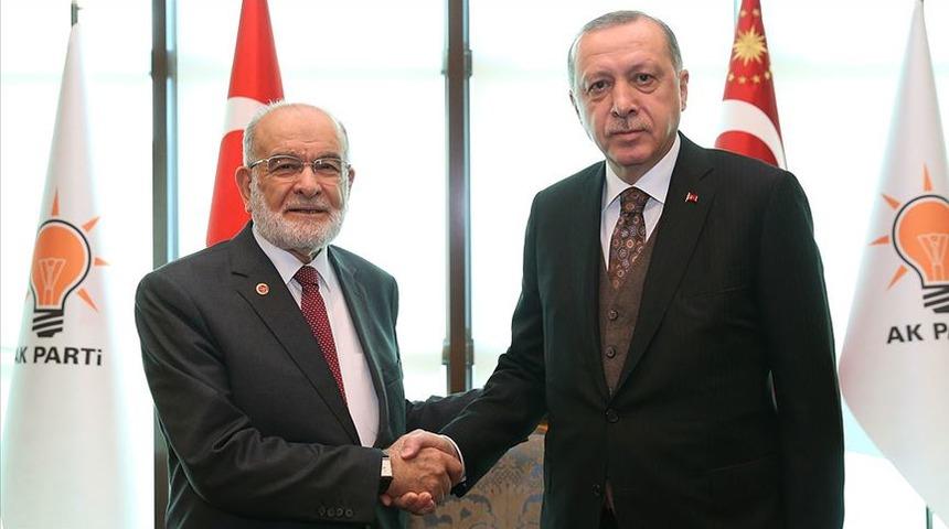 Erdoğan ile Karamollaoğlu arasında 2 saatlik görüşme 