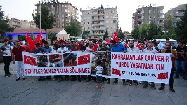 Mardin'den, Diyarbakır'da eylem yapan ailelere destek yürüyüşü