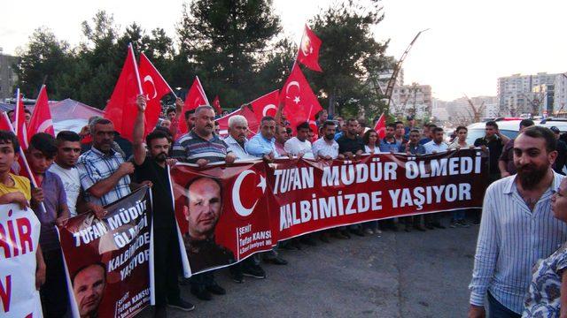 Mardin'den, Diyarbakır'da eylem yapan ailelere destek yürüyüşü